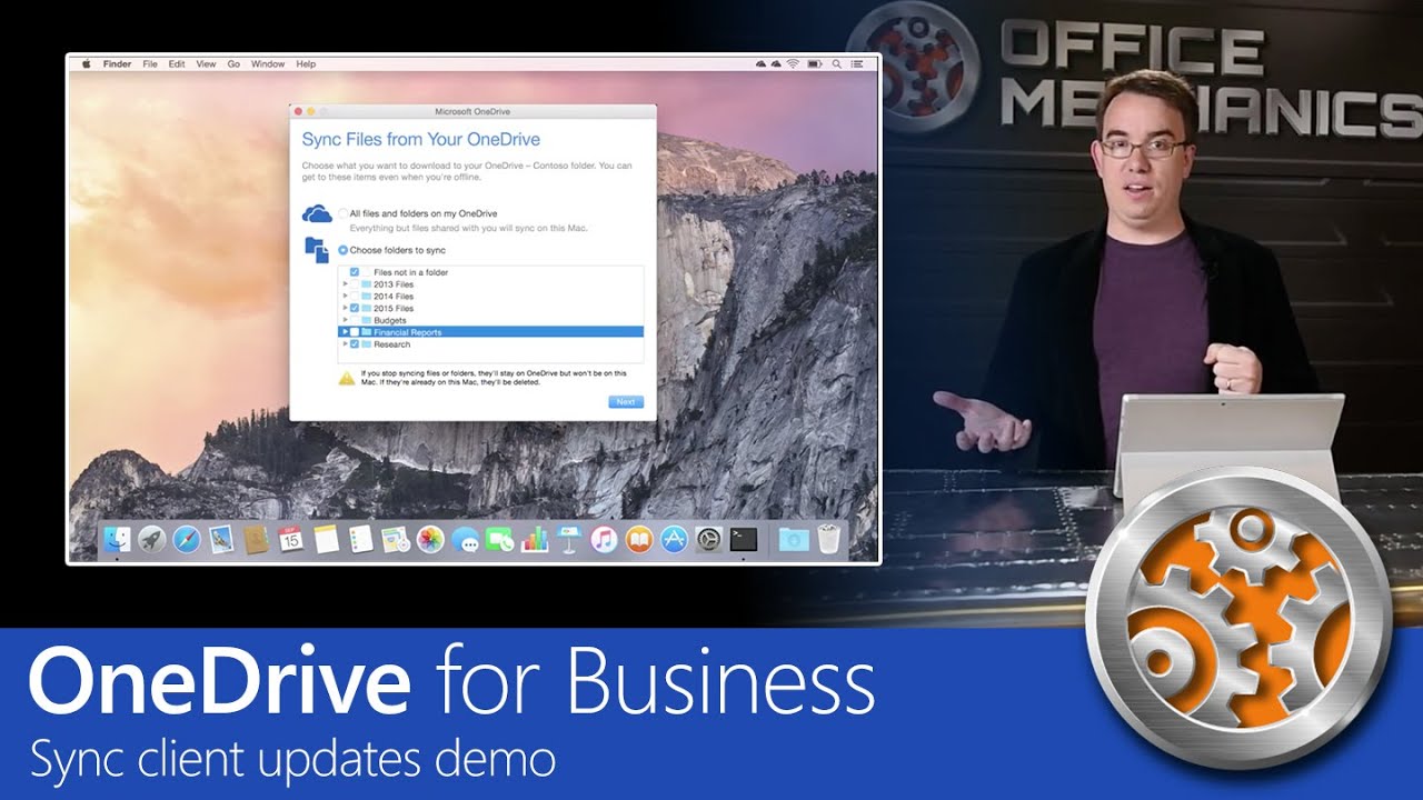 onedrive for business not working on mac